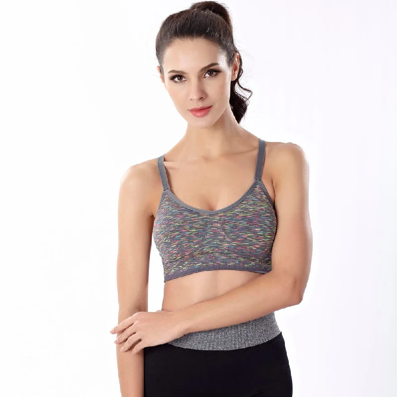 Push up bras for a strapless look​New Disign Women Fitness Yoga Sports Bra For Running Gym Padded Underwear Push Up Bras #20