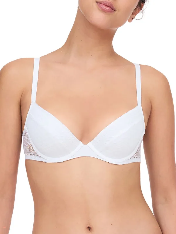 Push up bras with a balconette style​Ondine Push Up Foam Bra - White