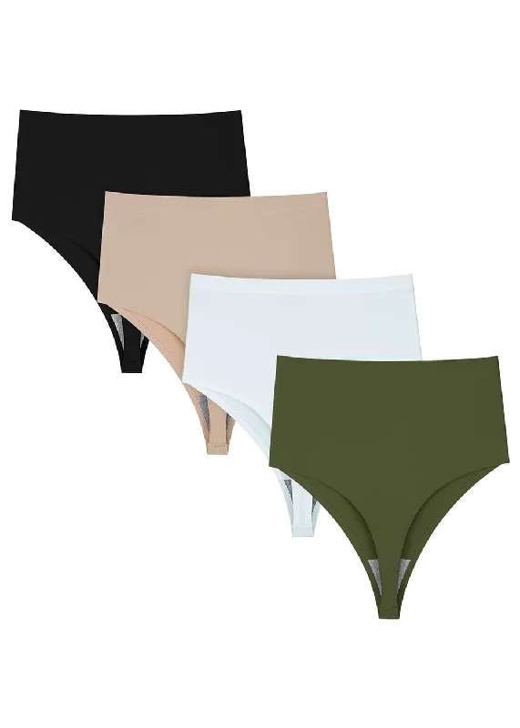 Plus size push up bras for enhanced supportNo Show High Waist Thong Shapewear - Mix2 4 Pack Plus size push up bras for enhanced supportNo Show High Waist Thong Shapewear - Mix2 4 Pack