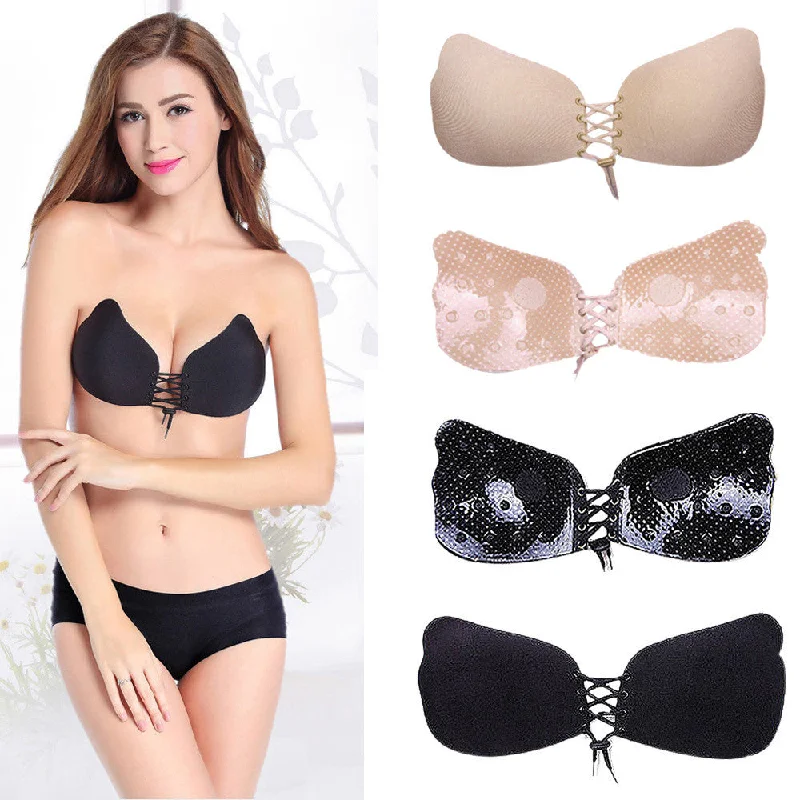 Push up bras in vibrant colorsWomen Sexy Strapless Instant Breast Lift Invisible Silicone Push Up Mango Bra Push up bras in vibrant colorsWomen Sexy Strapless Instant Breast Lift Invisible Silicone Push Up Mango Bra