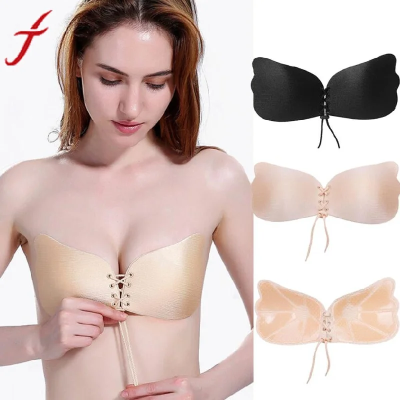 Push up bras with padded cupsWomen Wings Of The Goddess Instant Breast Lift Invisible Silicone Push Up Bra Push up bras with padded cupsWomen Wings Of The Goddess Instant Breast Lift Invisible Silicone Push Up Bra