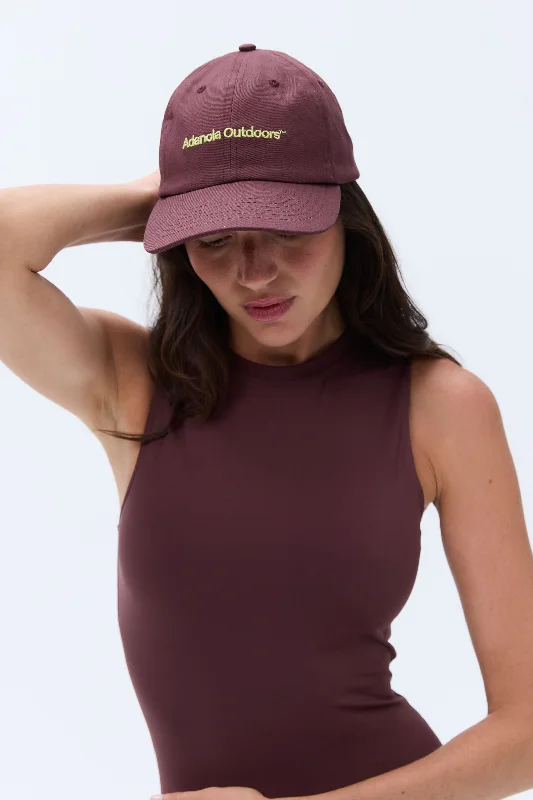plus size wireless women sport braTrail Cap - Burgundy