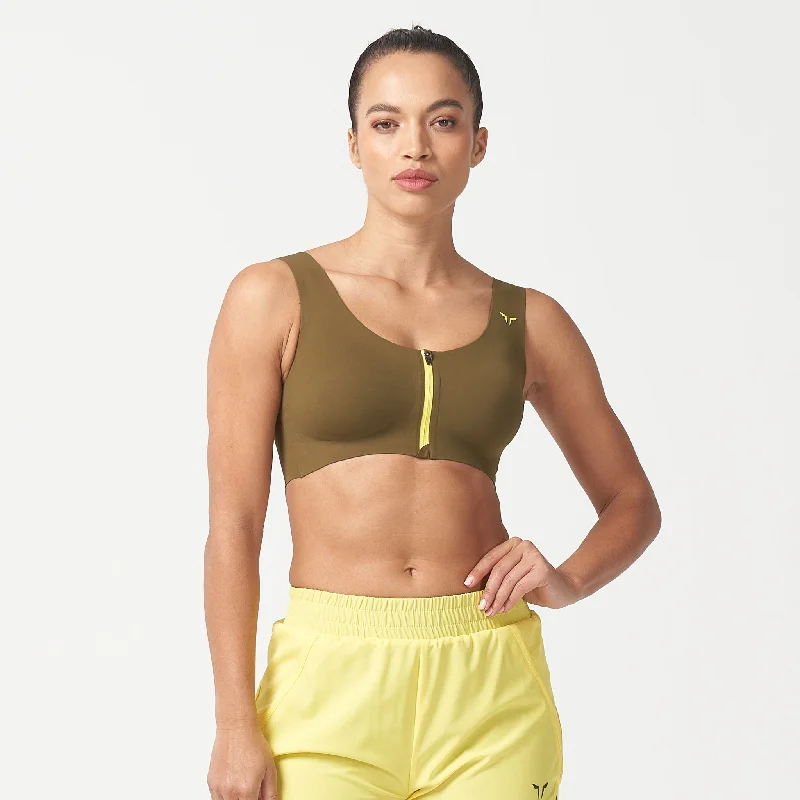 sequined women sport bra for a sparkly effectLAB360° Every Day Zip Up Bra - Dark Olive sequined women sport bra for a sparkly effectLAB360° Every Day Zip Up Bra - Dark Olive