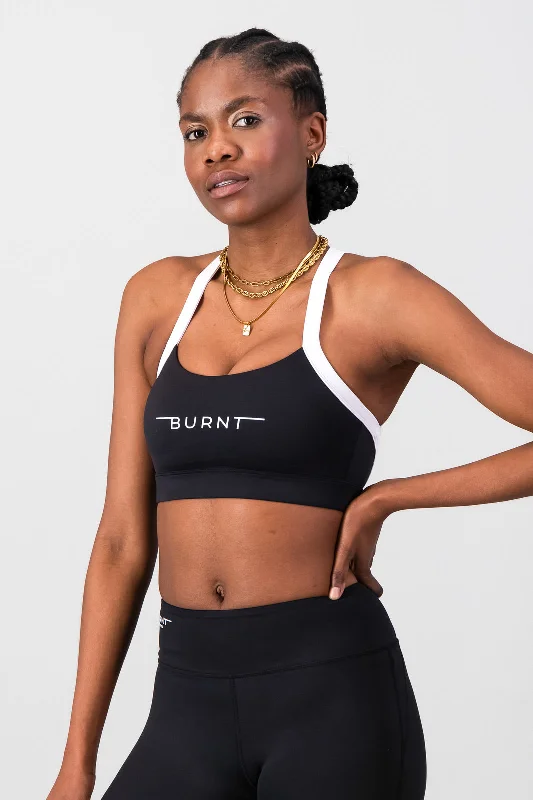 nursing women sport bra for breastfeeding easeMilan Sports Bra - Black & White