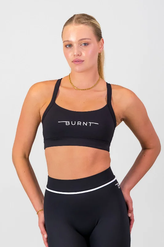 compression women sport bra for muscle supportMilan Sports Bra - Black
