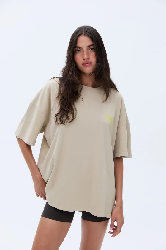 white women sport bra for a clean lookTrail Washed Short Sleeve Drop Shoulder T-shirt - Sand white women sport bra for a clean lookTrail Washed Short Sleeve Drop Shoulder T-shirt - Sand