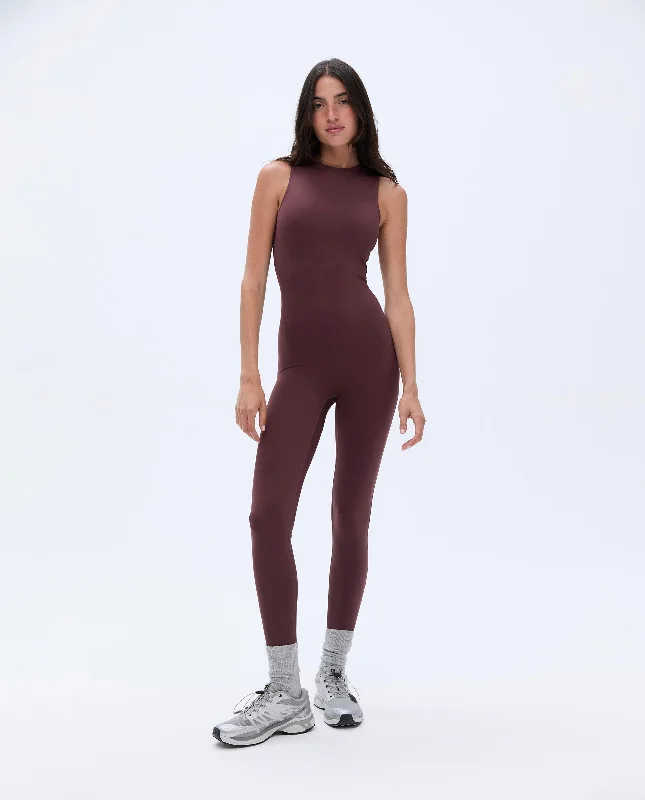 beaded women sport bra for a glamorous touchUltimate Sleeveless Unitard - Burgundy