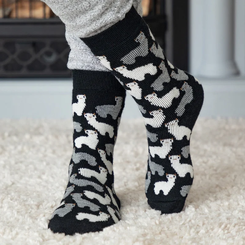 Women's bamboo - rayon blend moisture - regulating socks​Warm Alpaca Love Socks