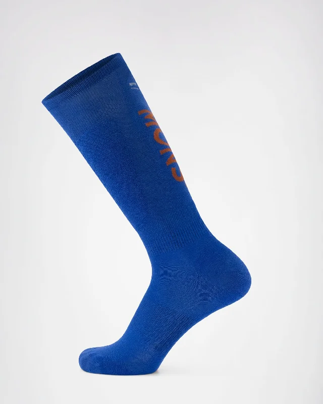 Women's leather - look thigh - high socks for fashionAtlas Merino Snow Sock - Cobalt Women's leather - look thigh - high socks for fashionAtlas Merino Snow Sock - Cobalt