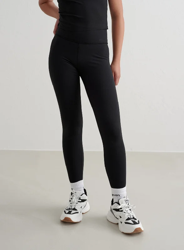 lace - trimmed women tights for a feminine feelBlack Young Sense Tights