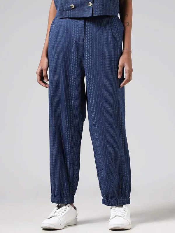 Women's pants for outdoor adventures Dark - wash women jeans for a sophisticated and slimming effect Bombay Paisley Blue Pinstriped Embroidered Blended Linen Ethnic Pants Women's pants for outdoor adventures Dark - wash women jeans for a sophisticated and slimming effect Bombay Paisley Blue Pinstriped Embroidered Blended Linen Ethnic Pants