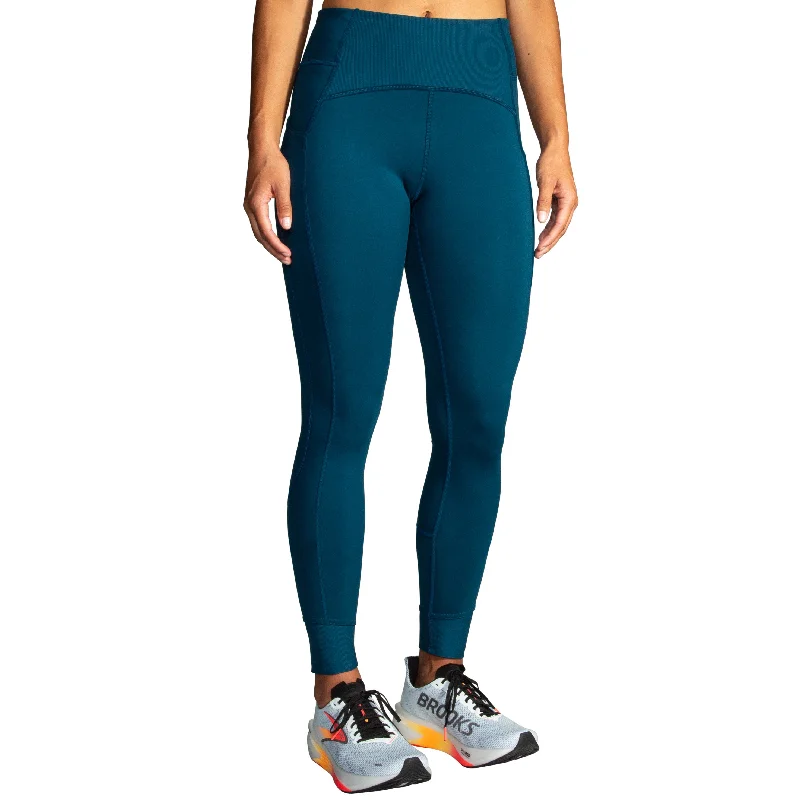 women tights with a glittery finish for a sparkly lookBrooks Women's Momentum Thermal Tight
