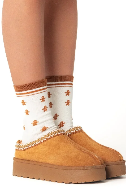 women tights for a photo - shoot to enhance the lookCove Gingerbread Man Socks