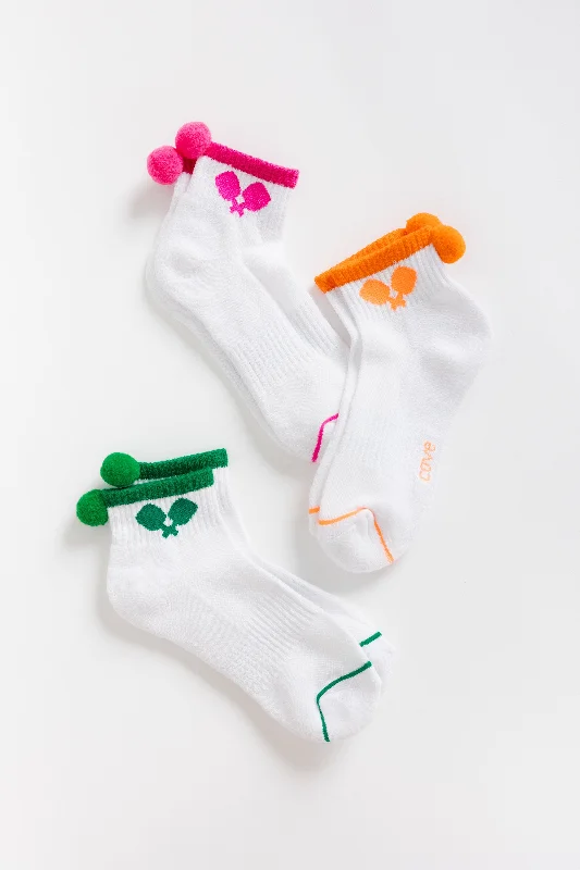 women tights for a cold - weather hiking tripCove Pickleball Quarter Socks (3 Pack)