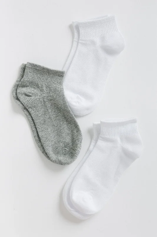 women tights with a ribbed texture for added interestCove School Days Quarter Socks 3 Pack women tights with a ribbed texture for added interestCove School Days Quarter Socks 3 Pack