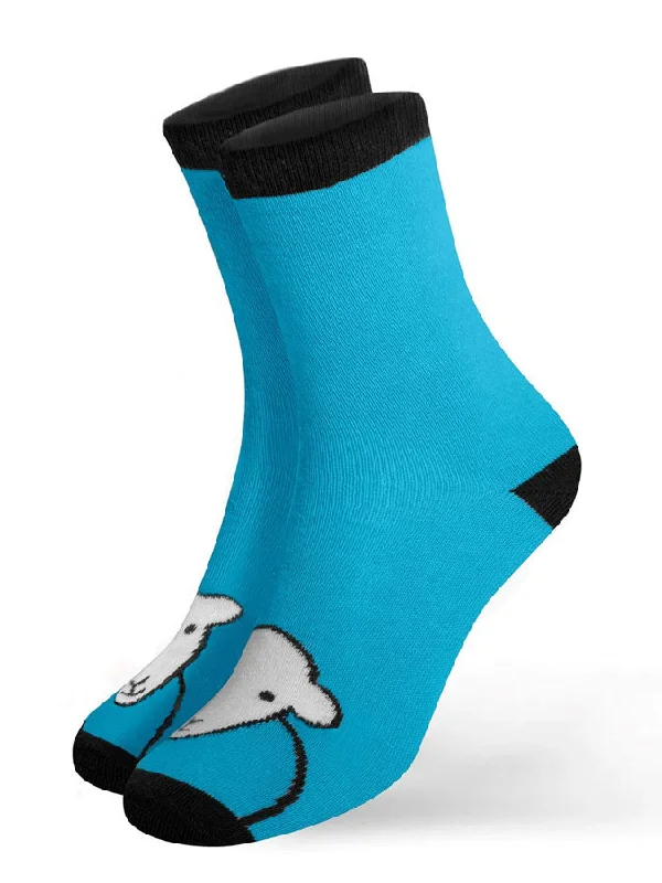 women tights for a casual day with a skirtHello Socks Blue 8-11