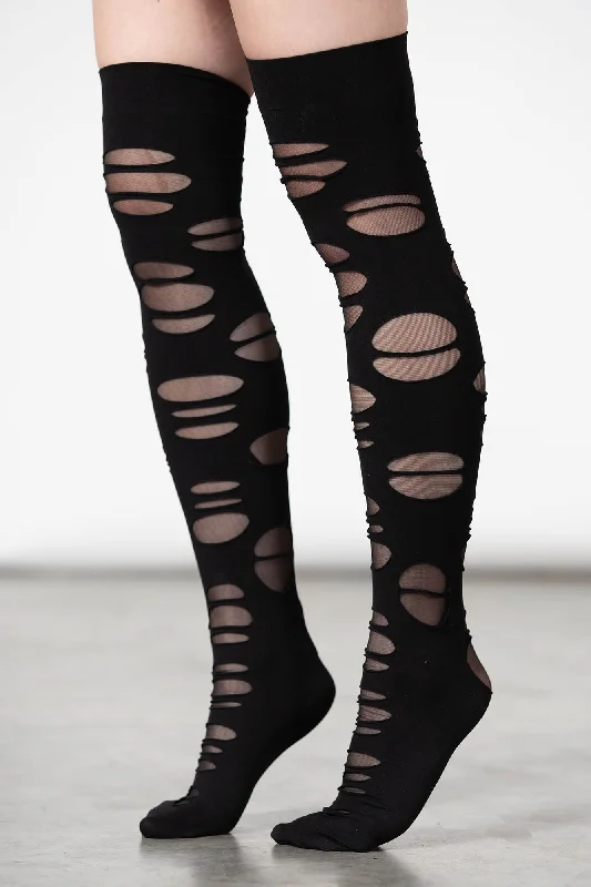 women tights with a side - stripe for a sporty lookLaceration Socks