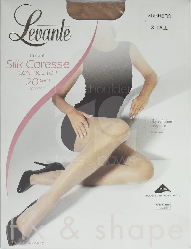 Ankle - length cuffed stockings for casual looksLevante Silk Caresse 20 Denier Stockings - Sughero Ankle - length cuffed stockings for casual looksLevante Silk Caresse 20 Denier Stockings - Sughero