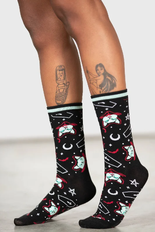 women tights with a control top for shapingLil Vampurr Ankle Socks