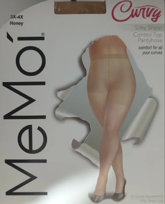Elastic - topped non - slip stockingsMemoi Curvy Silky.7m Sheer Control Top 20 Denier Stockings - Nude MM-2210 Elastic - topped non - slip stockingsMemoi Curvy Silky.7m Sheer Control Top 20 Denier Stockings - Nude MM-2210