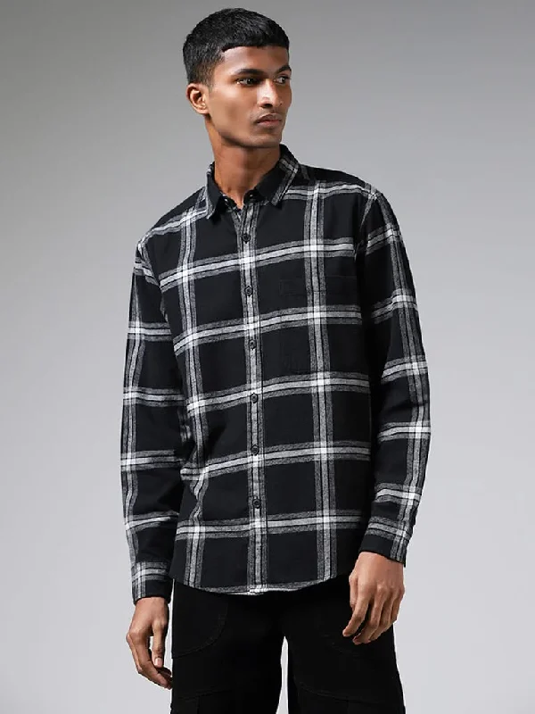 Women's winter - warm fleece - lined pants Bootcut women jeans to complement various shoe styles Nuon Black Plaid Checked Cotton Relaxed-Fit Shirt Women's winter - warm fleece - lined pants Bootcut women jeans to complement various shoe styles Nuon Black Plaid Checked Cotton Relaxed-Fit Shirt