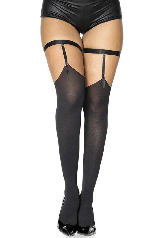 women tights for a New Year's Eve celebrationOpaque Garter | THIGH HIGH