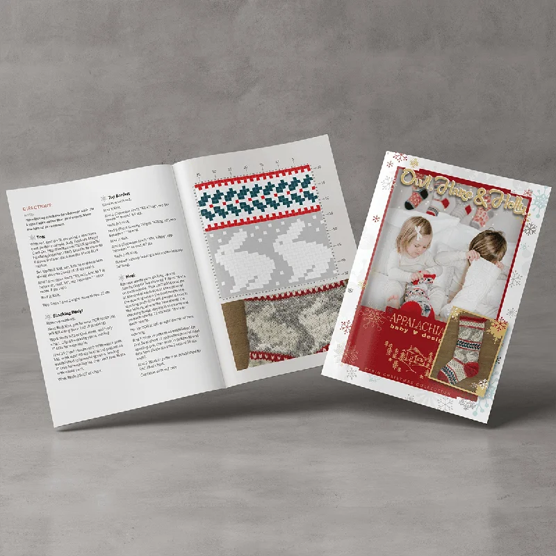 Geometric - pattern stockings for a modern lookOwl, Hare & Holly Christmas Stocking Pattern Booklet Geometric - pattern stockings for a modern lookOwl, Hare & Holly Christmas Stocking Pattern Booklet