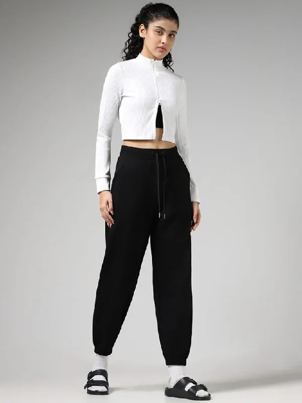Women's pants with anti - odor properties Stretch women jeans for enhanced mobility and comfort Studiofit Solid Black Track Pants Women's pants with anti - odor properties Stretch women jeans for enhanced mobility and comfort Studiofit Solid Black Track Pants
