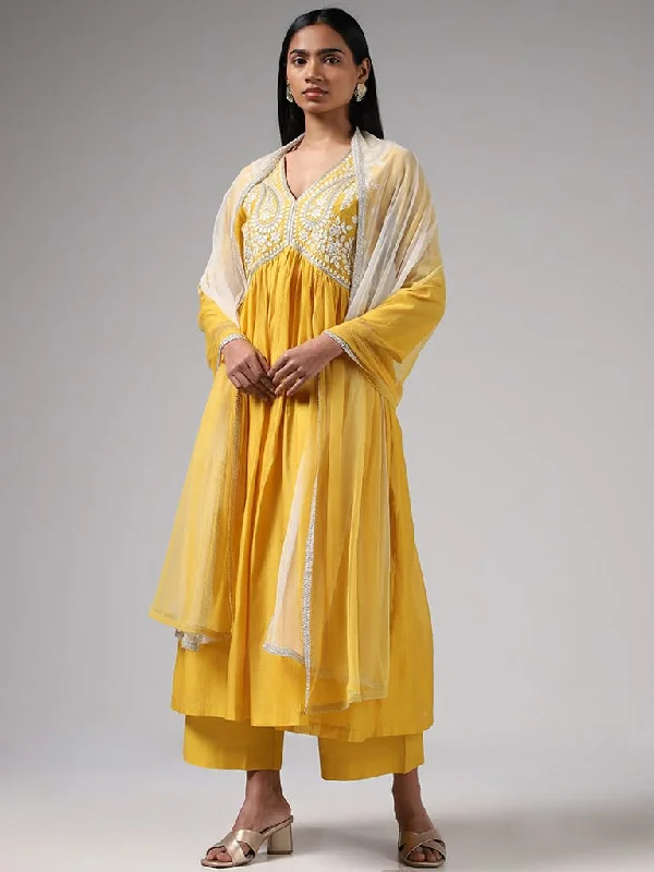 Women's kids - inspired printed pants Colored women jeans in vibrant hues like red and yellow Vark Mustard Embroidered Kurta, Solid Palazzos, and Dupatta Set Women's kids - inspired printed pants Colored women jeans in vibrant hues like red and yellow Vark Mustard Embroidered Kurta, Solid Palazzos, and Dupatta Set