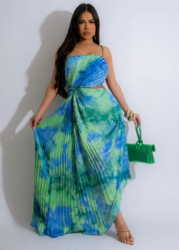 Maxi dresses with ribbed textures for a unique and tactile lookCelestial Love Pleated Maxi Dress Blue Maxi dresses with ribbed textures for a unique and tactile lookCelestial Love Pleated Maxi Dress Blue