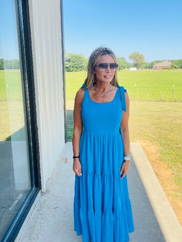Maxi dresses with pom - pom trims for a playful and festive lookDIVA MAXI --JEWEL BLUE--FLASH SALE ****FINAL SALE *** Maxi dresses with pom - pom trims for a playful and festive lookDIVA MAXI --JEWEL BLUE--FLASH SALE ****FINAL SALE ***