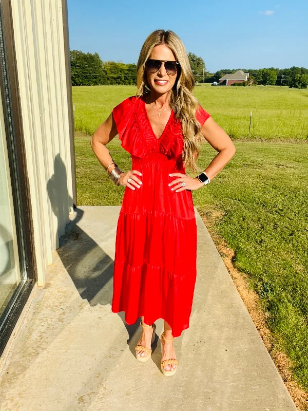 Maxi dresses with a ruched bodice for a more form - fitting and feminine shapeGAMEDAY DRESS Maxi dresses with a ruched bodice for a more form - fitting and feminine shapeGAMEDAY DRESS