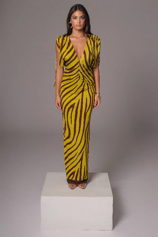 Satin maxi dresses with a high - low hem for a modern twistLime Print Occasion Print Maxi Dress Satin maxi dresses with a high - low hem for a modern twistLime Print Occasion Print Maxi Dress