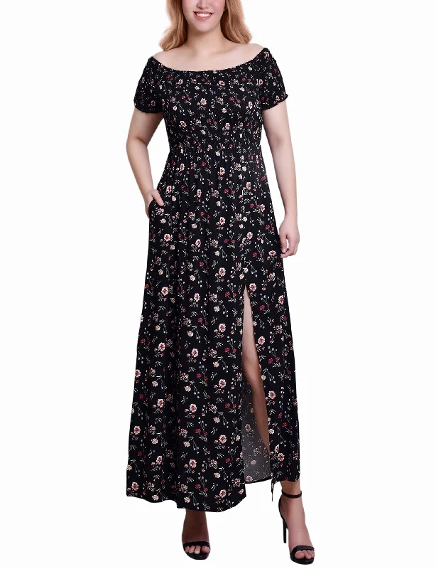 Maxi dresses with a ruffled neckline for a charming lookPetite Smocked Bodice Maxi Dress Maxi dresses with a ruffled neckline for a charming lookPetite Smocked Bodice Maxi Dress