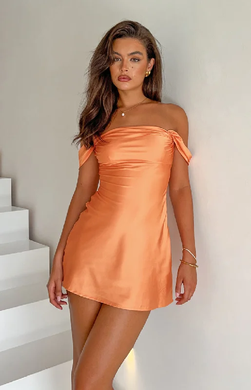 Mini dresses with ruched bodices for a feminine touchZoella Orange Off The Shoulder Mini Dress Mini dresses with ruched bodices for a feminine touchZoella Orange Off The Shoulder Mini Dress