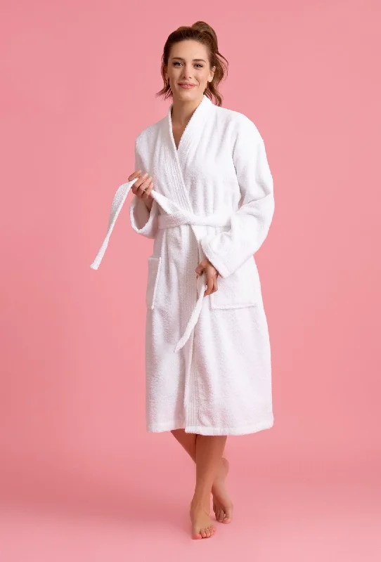 women robes with a vintage - inspired patternDeluxe Spa-Style Women Cotton Loop Terry Kimono Bathrobe women robes with a vintage - inspired patternDeluxe Spa-Style Women Cotton Loop Terry Kimono Bathrobe