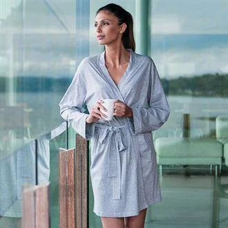 women robes for a stylish hospital stayJersey Cotton Robe