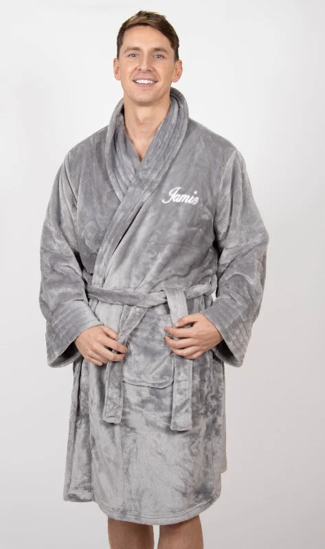 women robes with a drawstring waist for a customized fitLuxurious Fluffy Grey Mens Robe women robes with a drawstring waist for a customized fitLuxurious Fluffy Grey Mens Robe