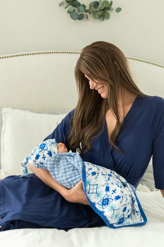 women robes with embroidery detailsNavy Robe & Ophelia Reversiblele Newborn Swaddle Blanket Set women robes with embroidery detailsNavy Robe & Ophelia Reversiblele Newborn Swaddle Blanket Set
